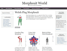 Tablet Screenshot of morphsuitworld.com